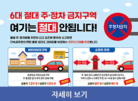 6대 절대 주.정차 금지구역, 여기는 절대 안됩니다. 자세히 보기 