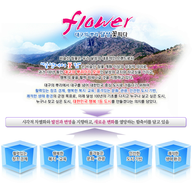Flower 100년 달성 꽃피다.