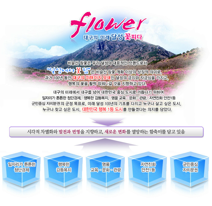 Flower 100년 달성 꽃피다.